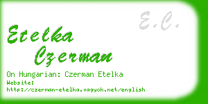 etelka czerman business card